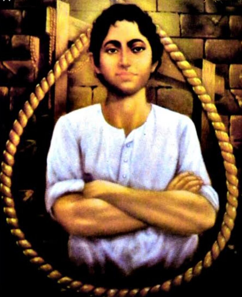 ক্ষুদিরাম বসু , ভারতের স্বাধীনতা আন্দোলনের ইতিহাসে এক অগ্নি পুরুষ।