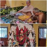 মায়ের হাতে মায়ের পুজো!