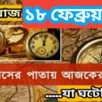 আজ ১৮ ফেব্রুয়ারী, ইতিহাসের দিকে চোখ বুলিয়ে দেখে নেব ইতিহাসের এই দিনে বিশিষ্টজনদের জন্ম-মৃত্যু, দিনসহ ঘটে যাওয়া ঘটনা।