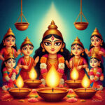 পুজোর আলোয় বাঁধা স্মৃতি।