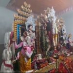 দশমীর বিশেষ ভোগে ভিড় উপচে পড়ল গৌরী পালবাড়ী পূজা মন্ডপে।