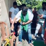 দুর্গাপুরে আগন্তুক কালচার সোসাইটি আয়োজিত শ্যামা পূজার খুঁটি পুজো শুরু।
