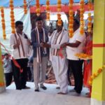 পঞ্চায়েত সমিতি সভাপতির উপস্থিতিতে আটচালার আনুষ্ঠানিক সূচনা।।