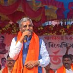 হবিবপুরে জোর প্রচার বিজেপির, সভামঞ্চে তৃণমূল সরকারের সমালোচনায় বাবুলাল মারান্ডি।