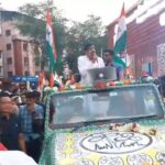 লেকটাউন মোড় থেকে বিশাল মিছিল, জয়ের ব্যাপারে আশাবাদী সুজিত বসু।