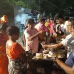 গেরুয়া আবিরে রঙিন চন্দ্রকোনারোড, সামাজিক বার্তা ঝালমুড়ি বিতরণে।।