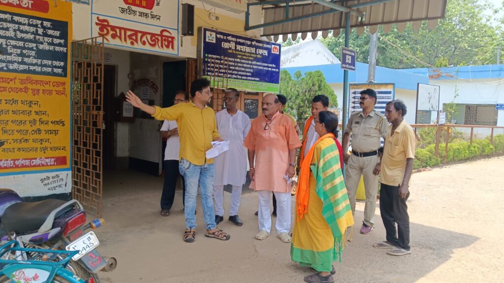 হাসপাতালের পরিকাঠামো খতিয়ে দেখলেন গড়বেতার বিধায়ক।।