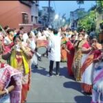 কালনার রাস্তায় জনস্রোত, বিজয় মিছিলে হাঁটলেন সিদ্ধার্থ মজুমদার।।