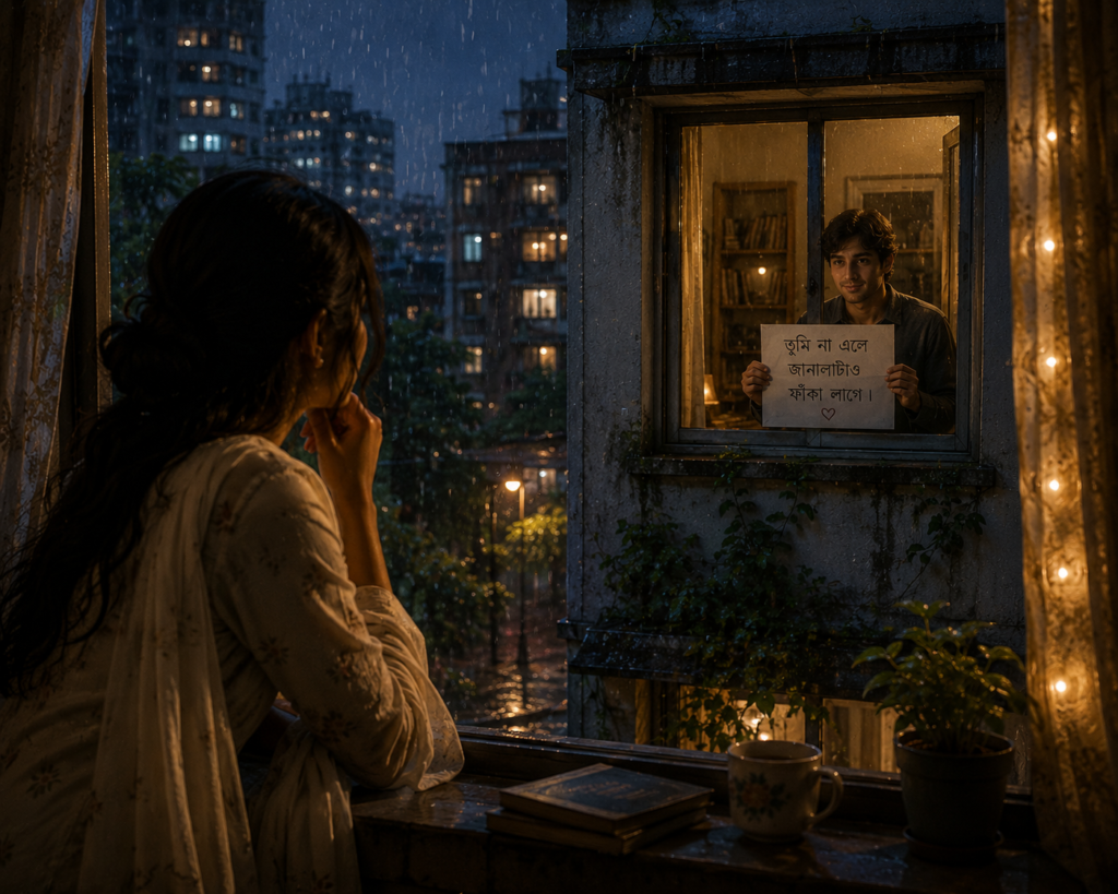 জানালার ওপারে তুমি।।
