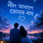 নীল আকাশে তোমার নাম।