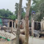 ৫০-৬০ জন দুষ্কৃতীর হামলার অভিযোগ, আগুনে ভস্মীভূত প্রাক্তন প্রধানের বাড়ি।