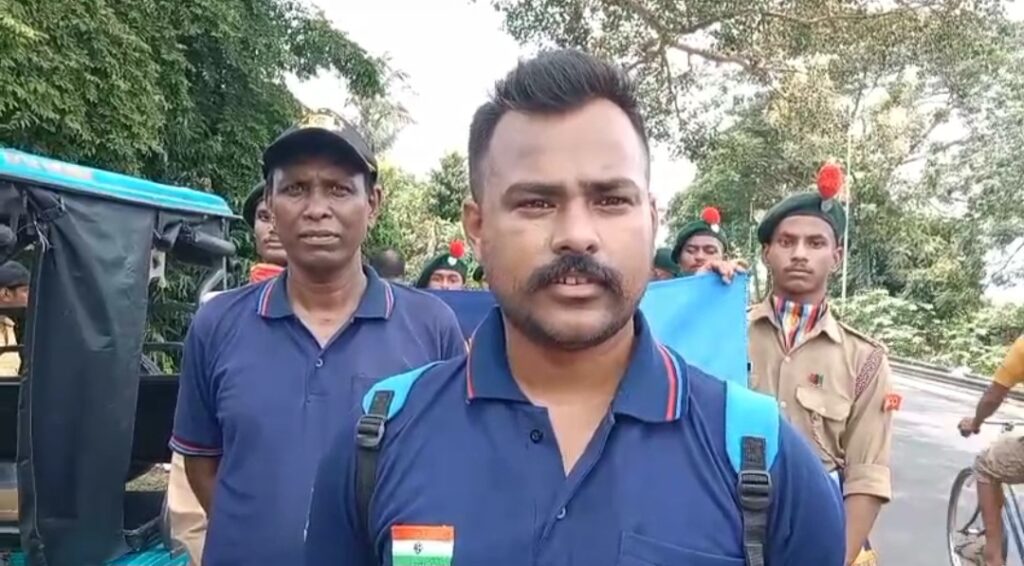 এনসিসি ক্যাডেটদের উদ্যোগে ড্রাগ বিরোধী র‍্যালি, সচেতনতার বার্তা গয়েশপুরে।