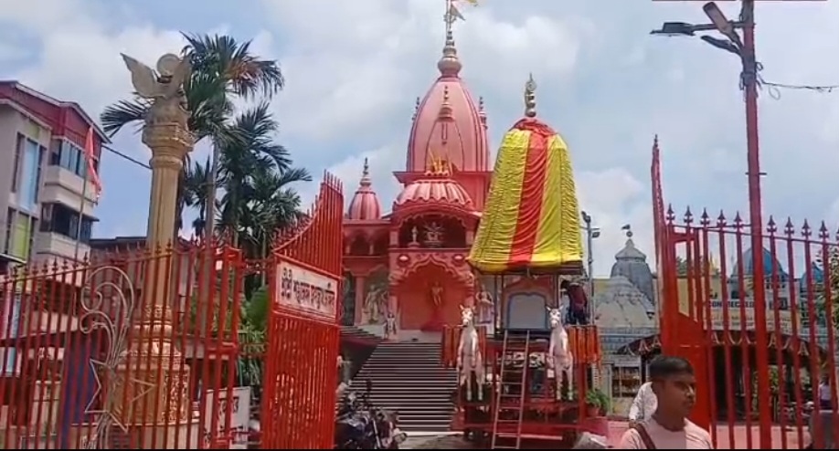 রথযাত্রাকে ঘিরে সাজো সাজো রব, নিরাপত্তায় মুড়ে ফেলা হচ্ছে মেছেদা ইসকন মন্দির চত্বর।।