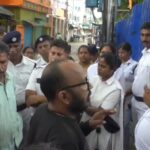 করুণাময়ী আশ্রম মাঠ নিয়ে জমি-বিতর্ক, বিক্ষোভের মাঝে কয়েকজনকে আটক।