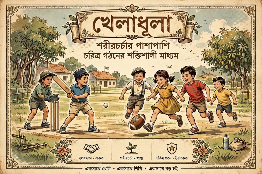 খেলাধুলা: শরীরচর্চার পাশাপাশি চরিত্র গঠনের শক্তিশালী মাধ্যম।