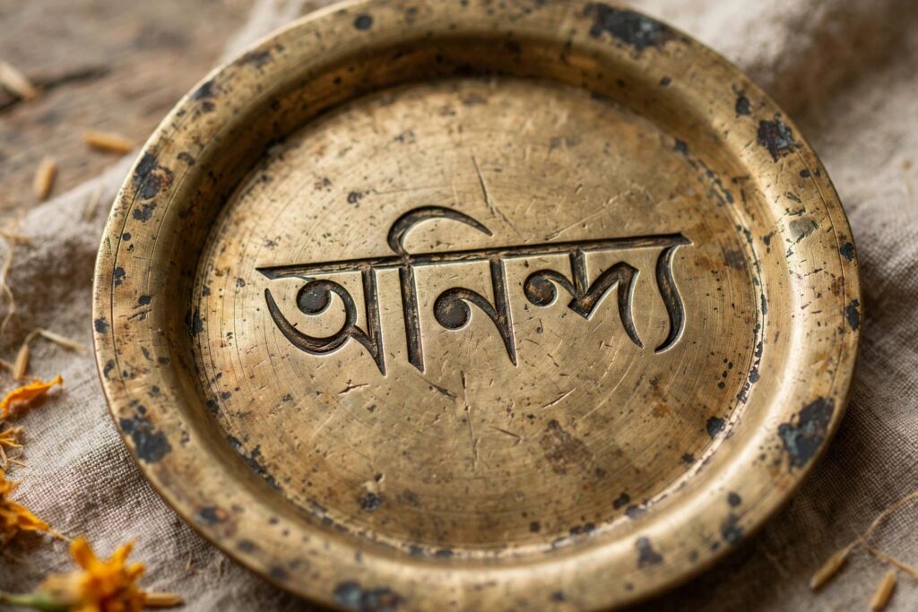গল্প : কাঁসার থালায় লেখা নাম।