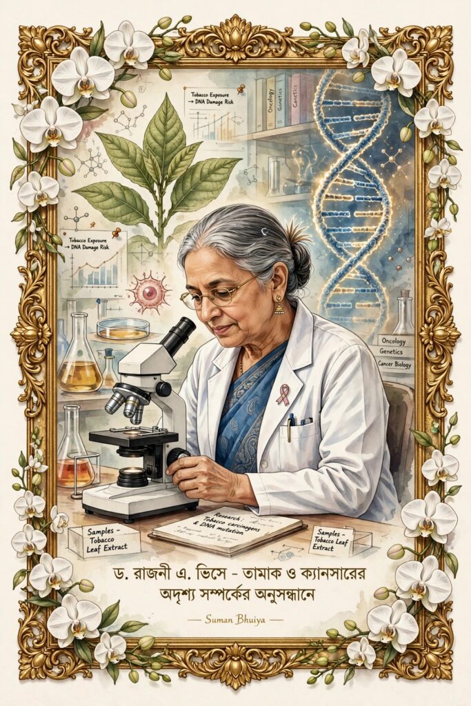 ড. রাজনী এ. ভিসে: তামাক ও ক্যানসারের অদৃশ্য সম্পর্ক খুঁজে বের করা এক ভারতীয় বিজ্ঞানী।