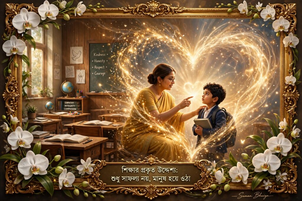শিক্ষার প্রকৃত উদ্দেশ্য: শুধু সাফল্য নয়, মানুষ হয়ে ওঠা।