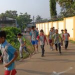 গান্ধী-শাস্ত্রীর প্রতিকৃতিতে মাল্যদান, স্বচ্ছতার শপথের পর ৫ কিলোমিটার দৌড়।
