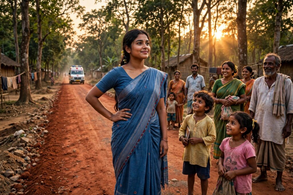লাল মাটির পথ।