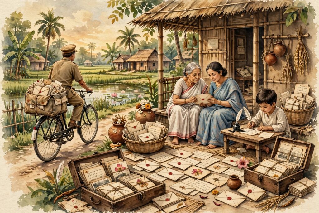 চিঠি: কাগজের পাতায় জমে থাকা অনুভূতির ইতিহাস।