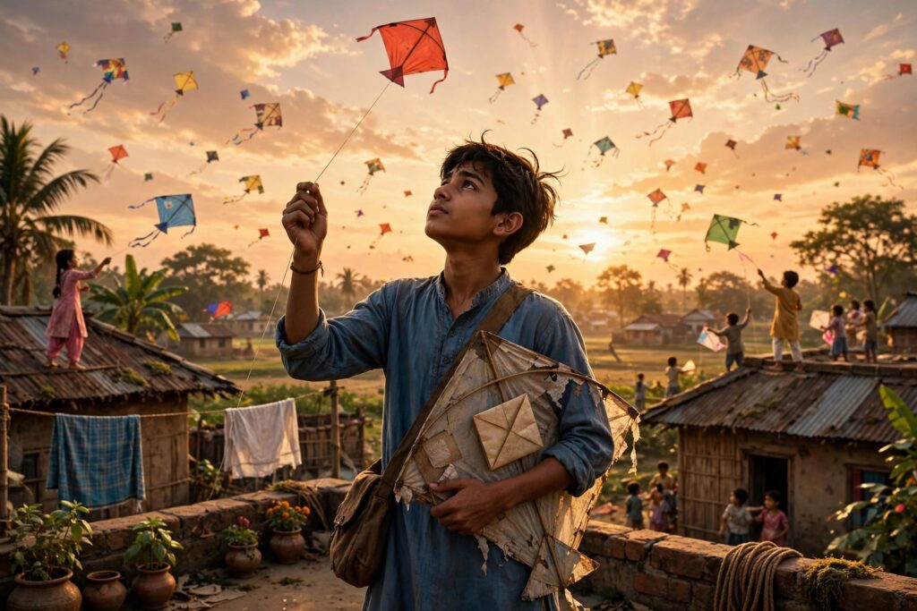 ছাদের ঘুড়ি।