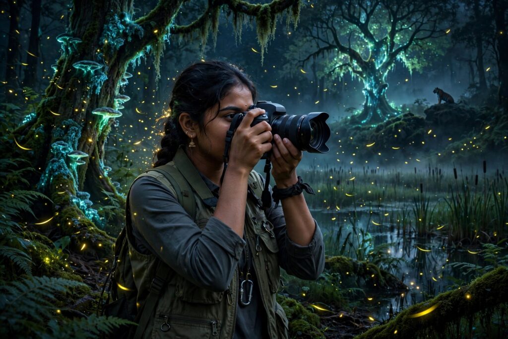 ঐশ্বর্যা শ্রীধর: ক্যামেরার চোখে প্রকৃতিকে রক্ষার লড়াই করা এক তরুণ মহীয়সী নারী।