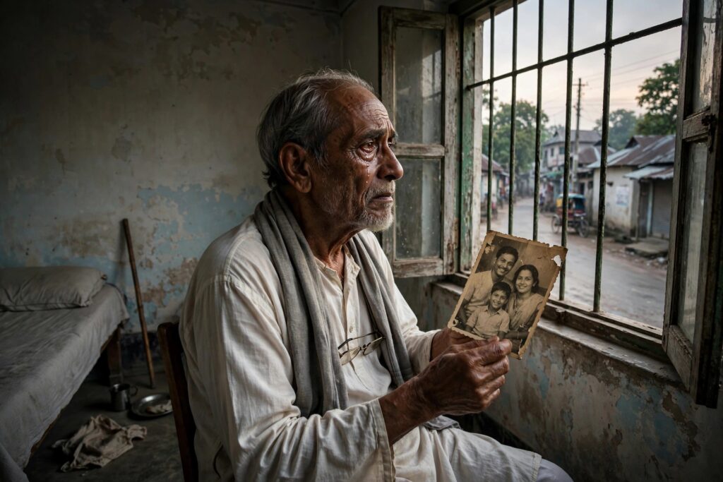 কবিতা  — বৃদ্ধাশ্রমের জানালা।।।