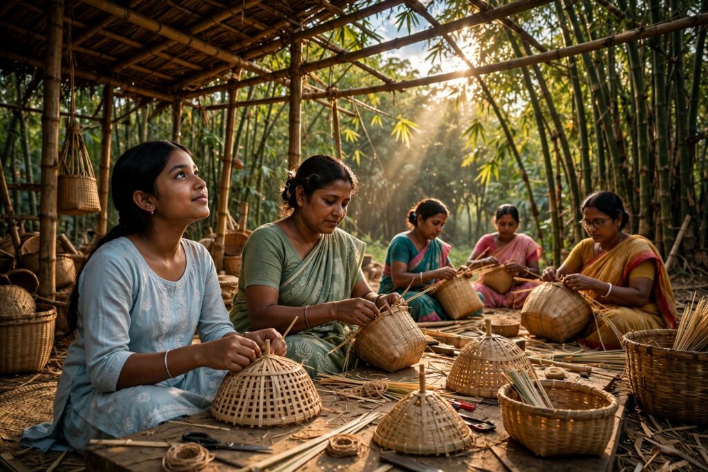 বাঁশের ফাঁকে দেখা আকাশ।।
