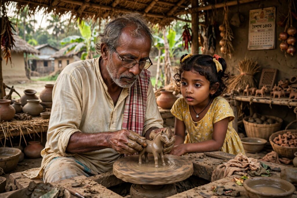 অনুগল্প: মাটির ঘোড়ার চোখ।।।