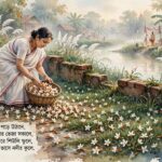 কবিতা  — শিউলি ঝরা উঠোন।