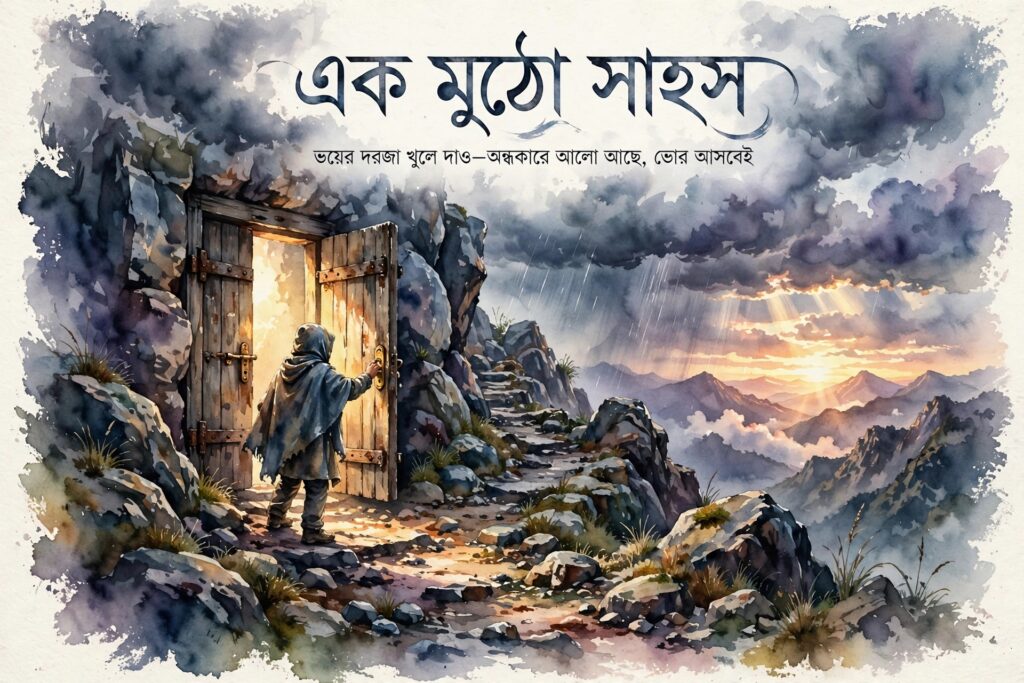 কবিতা — এক মুঠো সাহস।