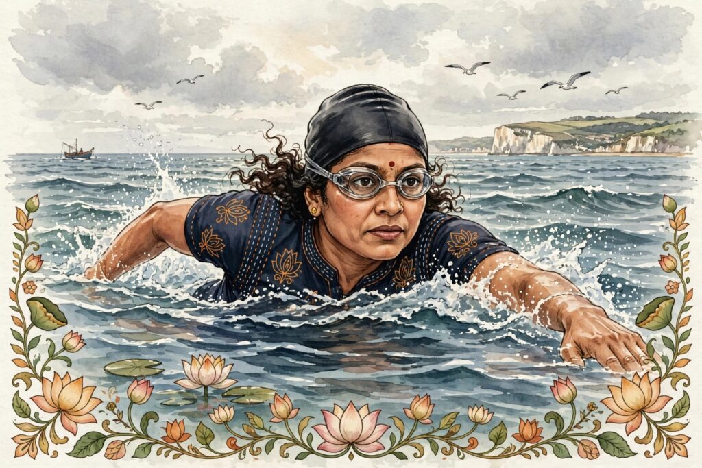 মহীয়সী নারী: বুলা চৌধুরী — জলের বুকে সাহস ও অধ্যবসায়ের এক অনন্য নাম।।