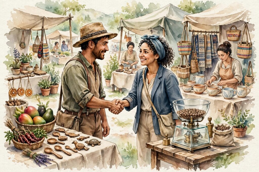 ন্যায্য বাণিজ্য ও উৎপাদক-ক্রেতার সম্পর্ক: অর্থনৈতিক সাম্য, সততা ও সামাজিক দায়িত্বের পথে।