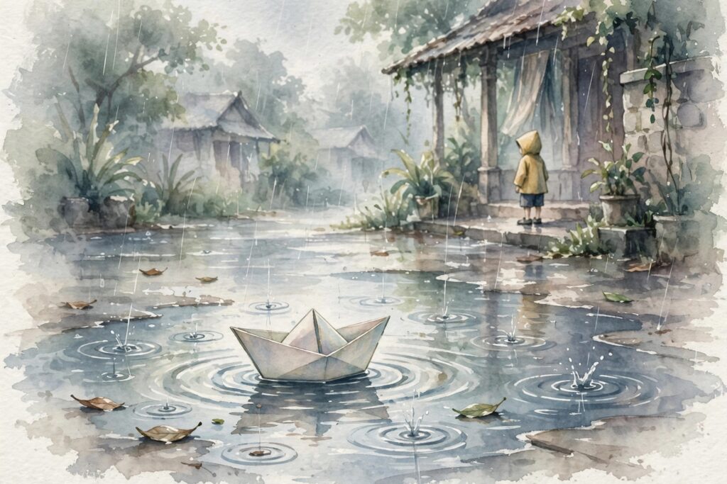 কবিতা : কাগজের নৌকা।