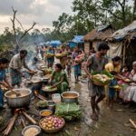 যে গ্রামে কেউ একা খেত না।