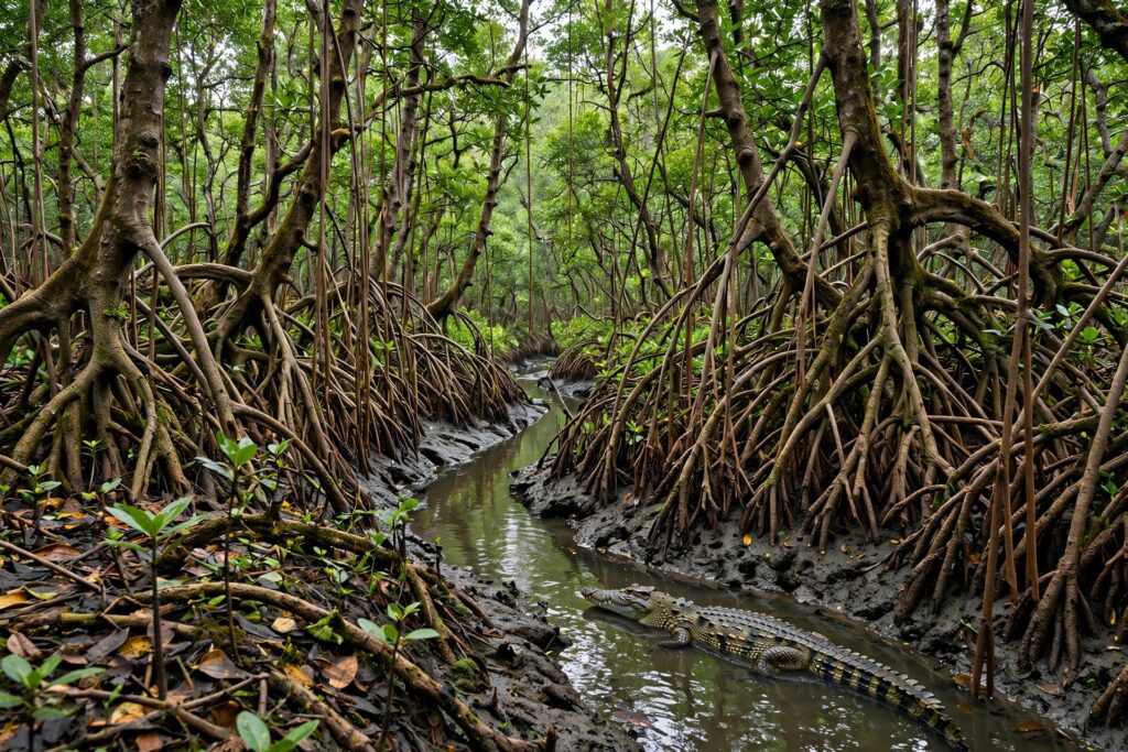 ভিতরকণিকা জাতীয় উদ্যান: ম্যানগ্রোভ অরণ্য, কুমির আর প্রকৃতির এক রহস্যময় জগৎ।।