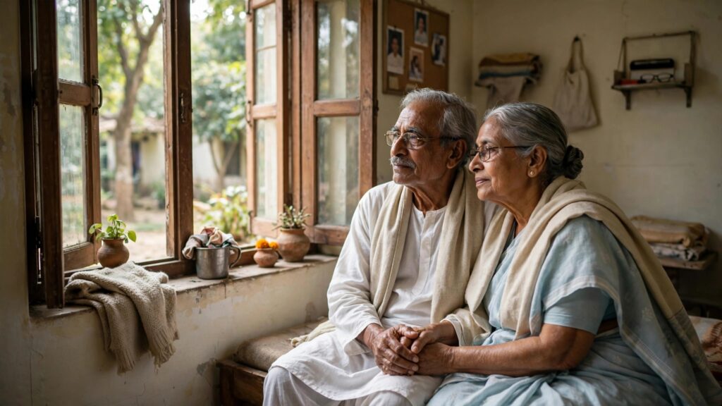 কবিতা: বৃদ্ধাশ্রমের জানালায়।।