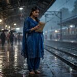 বৃষ্টিভেজা প্ল্যাটফর্মের মেয়েটি (প্রথম পর্ব: শেষ ট্রেনের অপেক্ষা)।