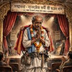 মঞ্চের আড়ালে শেষ মানুষটি।
