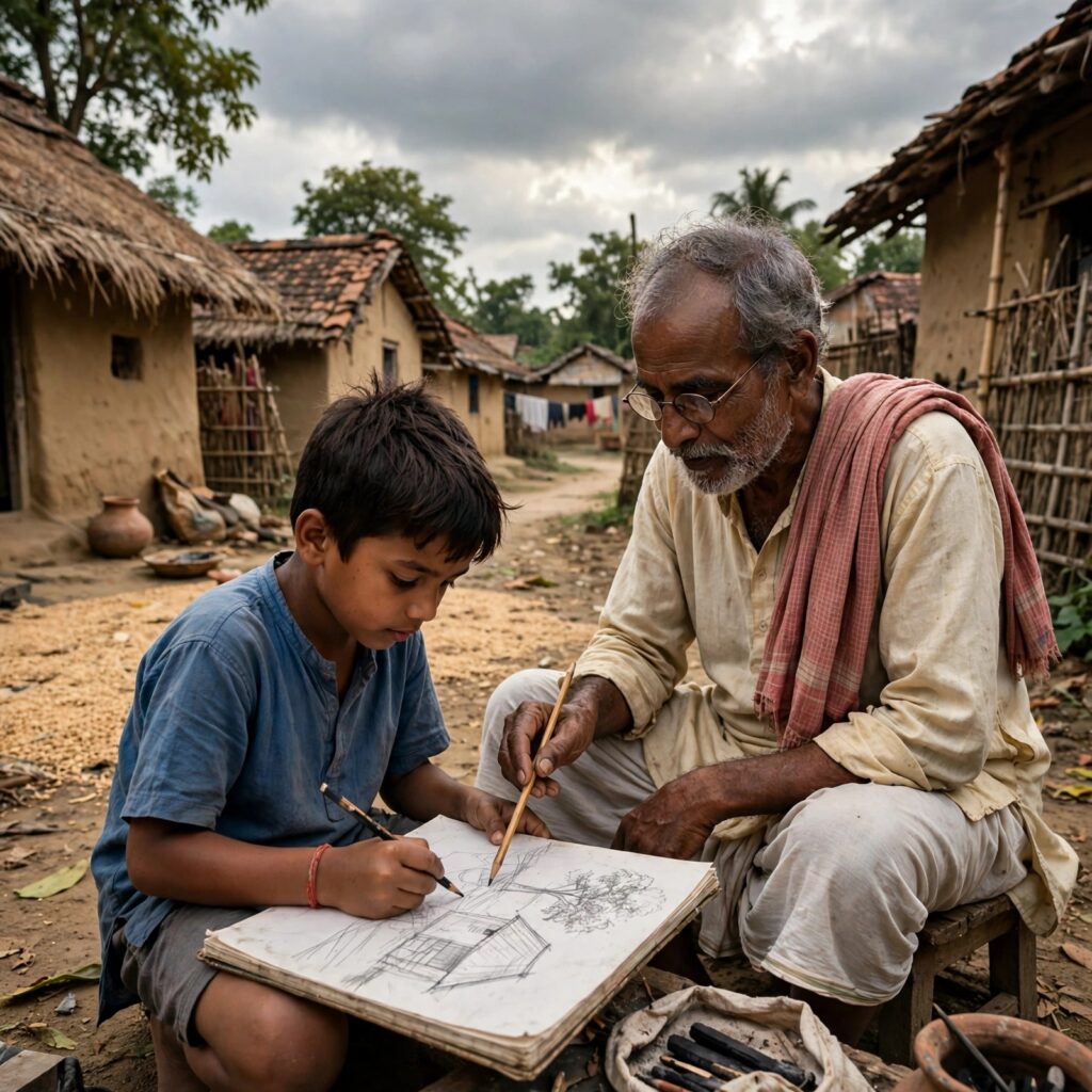 মেঘের ভেতর লুকোনো ছবি।