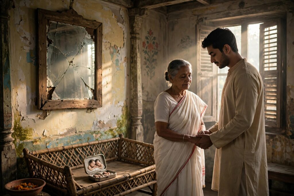 যে বাড়িতে কেউ নিজের নাম বলতে পারে না ((তৃতীয় পর্ব: আয়নার ওপারে যে বেঁচে ছিল))।