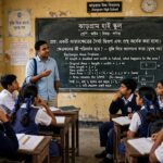 কালো বোর্ডে লেখা শেষ প্রশ্ন।।।