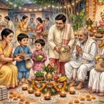কোজাগরী লক্ষ্মীপুজো ও সমাজসেবা: উৎসবের আনন্দ ভাগ করে নেওয়া, মানবিকতা এবং অসহায় মানুষের পাশে দাঁড়ানোর অঙ্গীকার।