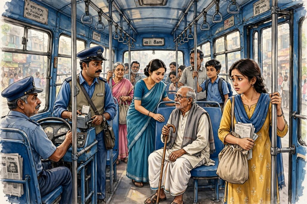 অচেনা মানুষের জন্য একটি আসন।।