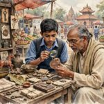 যে মুদ্রাটি বাজারে চলত না।।