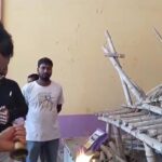 কাঠামো পুজো হতেই শুরু প্রতিমা নির্মাণ, মালদার আইহোতে এবারও বিশাল আয়োজনে সর্বজনীন কালীপুজো।